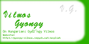 vilmos gyongy business card